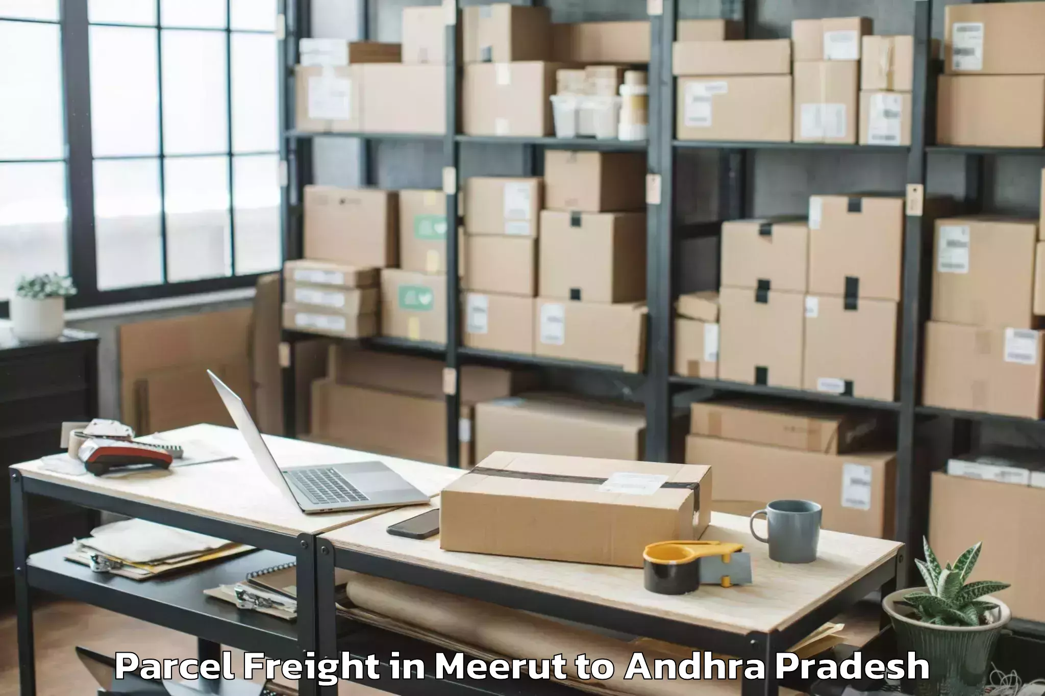 Expert Meerut to Yeddana Pudi Parcel Freight